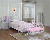 images of Girls Canopy Bed Frame