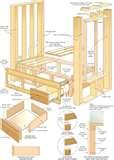 images of Bed Frame Twin Plan