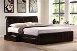 Bed Frame Double With Drawers images