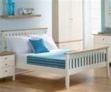 Ivory Wooden Bed Frame