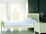 Ivory Wooden Bed Frame pictures