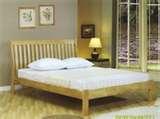 Ivory Wooden Bed Frame photos